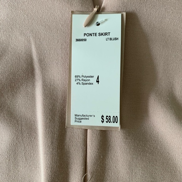 Blush Philosophy Pencil Skirt, Size 4, NWT - Picture 4 of 4